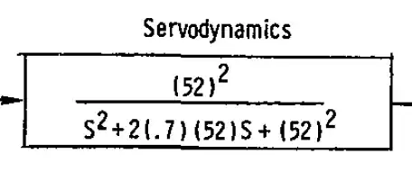 Second order filter to simulate servo