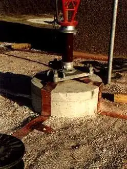 tower base with radials