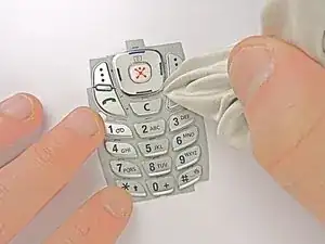 How to clean the Samsung SGH-E317 keypad