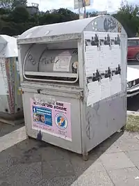 Altkleider-Container, Retextil Recycling International GmbH & Co. KG, Farbe: grau