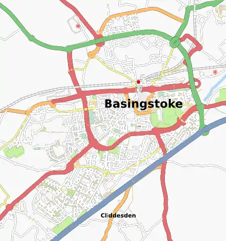 Map of Basingstoke, Jun 2008