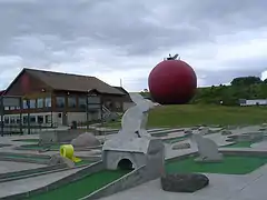 A typical tourism=attraction. The Big Apple in Colborne Ontario Canada