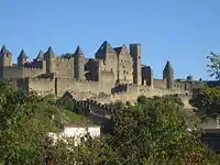 La cité médiévale de Carcassonne.