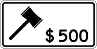 Canada (Ontario):fine=500 CAD