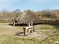 Crannog and wood-turning, Irish National Heritage Park, Co. Wexford, Ireland (show on OSM)
