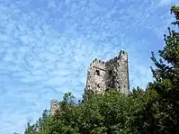 bergfrit Drachenfels (nejvíce navštěvovaná zřícenina)