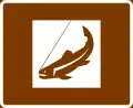 Fishing sign in Finland