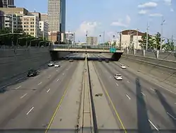 Fort Washington Way (I-71/US 50) in Downtown Cincinnati