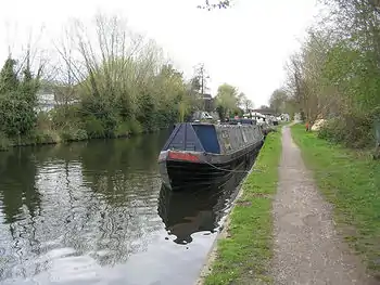 The Grand Union Canal in the UK.