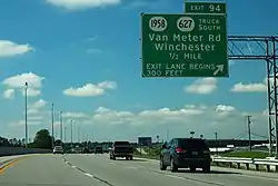 junction:ref=94destination:ref=KY 1958 South;KY 627 Truck Southdestination=Van Meter Road;Winchester