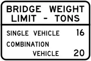 Illinois:maxweight:hgv=16 stmaxweight:hgv:conditional=20 st @ (trailer)maxweight:hgv_articulated=20 st(specify unit as short tons)