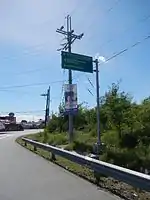 34,500 volt distribution line anchor pole, Philippines