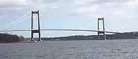 New Little Belt Bridge in Denmark between Jutland mainland and Funen island