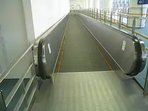 Horizontal moving walkway