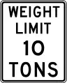 United States:maxweight=10 st(specify unit as short tons)