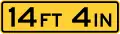 United States:maxheight=14'4"(use single and double quotation marks; tag the roadway below)