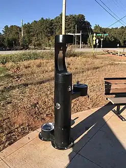 Multiuse Drinking Fountain with bottle filling station and fountain for dogs, Athens, Georgia