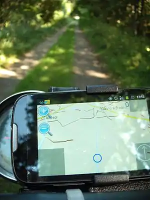 Navit on a motorcycle