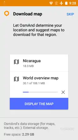 (3) Download the world overview map