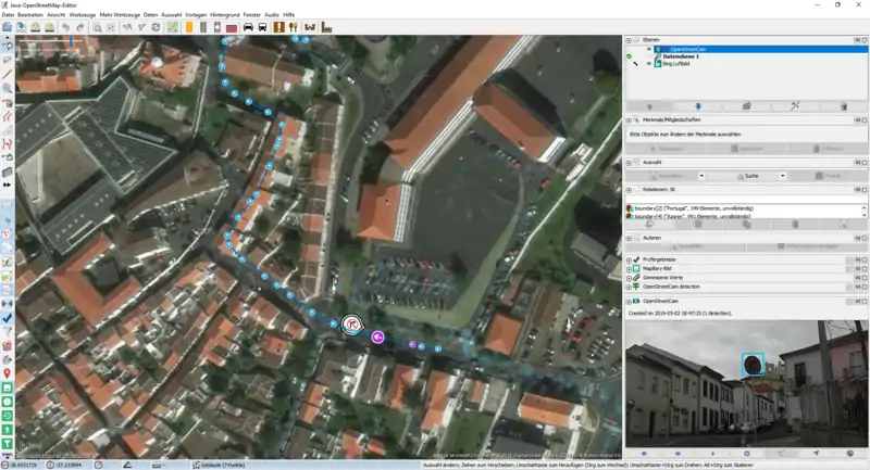 OpenStreetCam-Bilder in JOSM