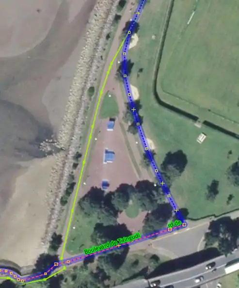 Prise en compte de la réalité du terrain. Hendaye.