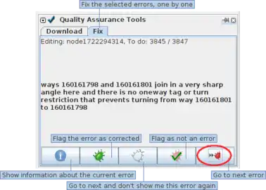 Fehlerkorrektur-Dialog