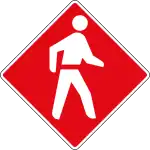 South Africa "Beware of Pedestrians" sign