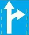 Straigh ahead and Right turn