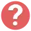 a black question mark inside a white speech bubble on a red background