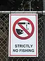 Fishing forbidden sign in Malta