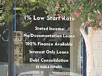 A money lender in the United States that offers to speak with customers in Spanish (es)