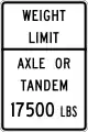 United States, Texas:maxaxleload=17500 lbsmaxbogieweight=17500 lbs