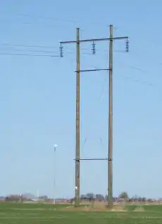 60 kV wooden tower (Denmark)