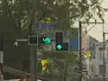 traffic light with countdown