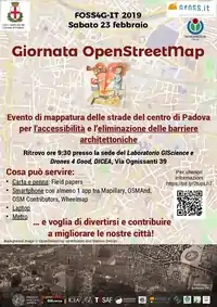 Locandina evento mappatura OSM