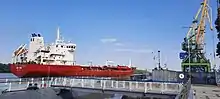 Usichem tanker, Izmail Seaport, June, 2020.