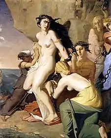 Andromeda Chained to the Rock by the Nereids (1840) by Théodore Chassériau