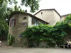 La hauteur des crues du Gardon d'Anduze (à la bambouseraie de Prafrance).