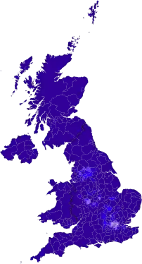 2001 (92.12%)&nbsp;&nbsp;Less than 45%&nbsp;&nbsp;45 - 60%&nbsp;&nbsp;60 - 75%&nbsp;&nbsp;75 - 85%&nbsp;&nbsp;85 - 90%&nbsp;&nbsp;90 - 95%&nbsp;&nbsp;More than 95%