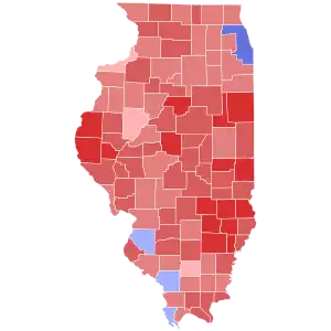 Illinois gubernatorial race in 2010. Notice that Pat Quinn won while carrying the same counties as losing Democratic Senate candidate Alexi Giannoulias.