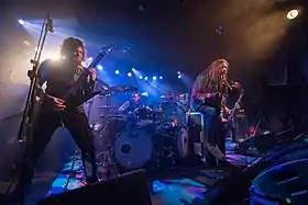 Goatwhore performing in 2018