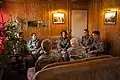 U.S. Army Brig. Gen. Giselle Wilz, NATO Headquarters Sarajevo commander, speaks with female officers of the Turkish Land Forces during a mentoring session at Camp Butmir, Bosnia and Herzegovina.