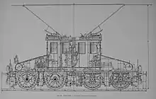 Longitudinal section engineering drawing