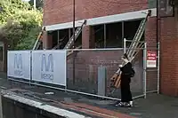 Permeant fence that has been installed