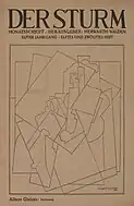Albert Gleizes, untitled, drawing (zeichnung), published in the cover of Der Sturm, Volume 11, Number 11-12, 5 December 1920