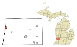 Location of Douglas, Michigan