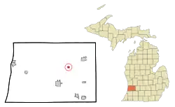 Location of Hopkins, Michigan