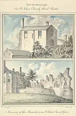 Anchoritage in St. John's Church yard, Chester, 1793