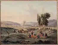 Sarrebruck après la bataille, le 5 août 1870