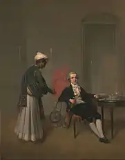 A Gentleman, possibly William Hickey, and an Indian Servant